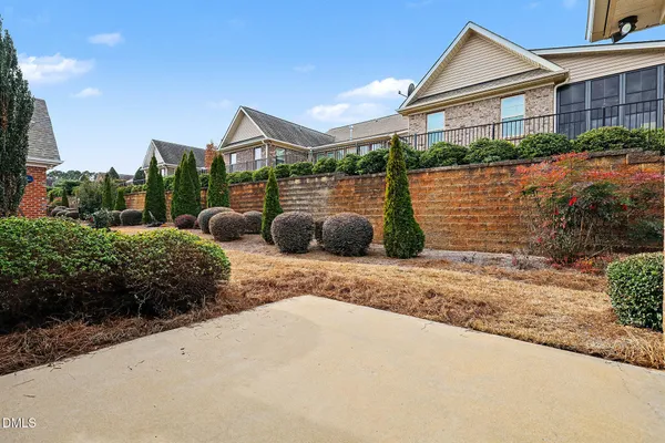 a view of a house with a patio