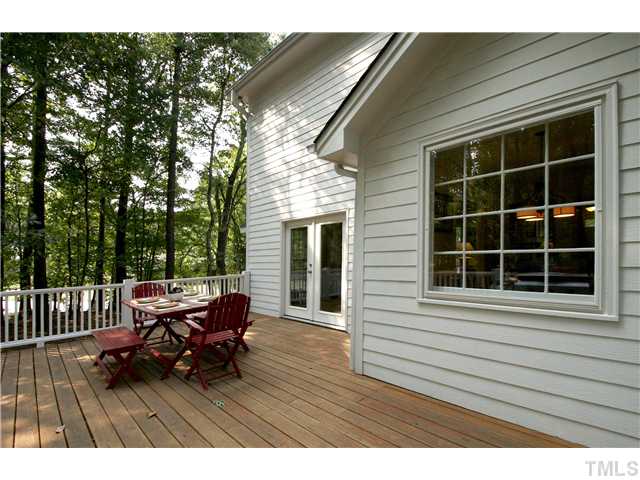 7900 Farmingwood Lane Raleigh, NC 27615 - Photo 22 of 25 a deck view with a seating space