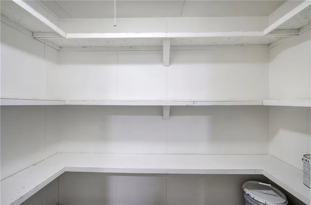 a close view of closet