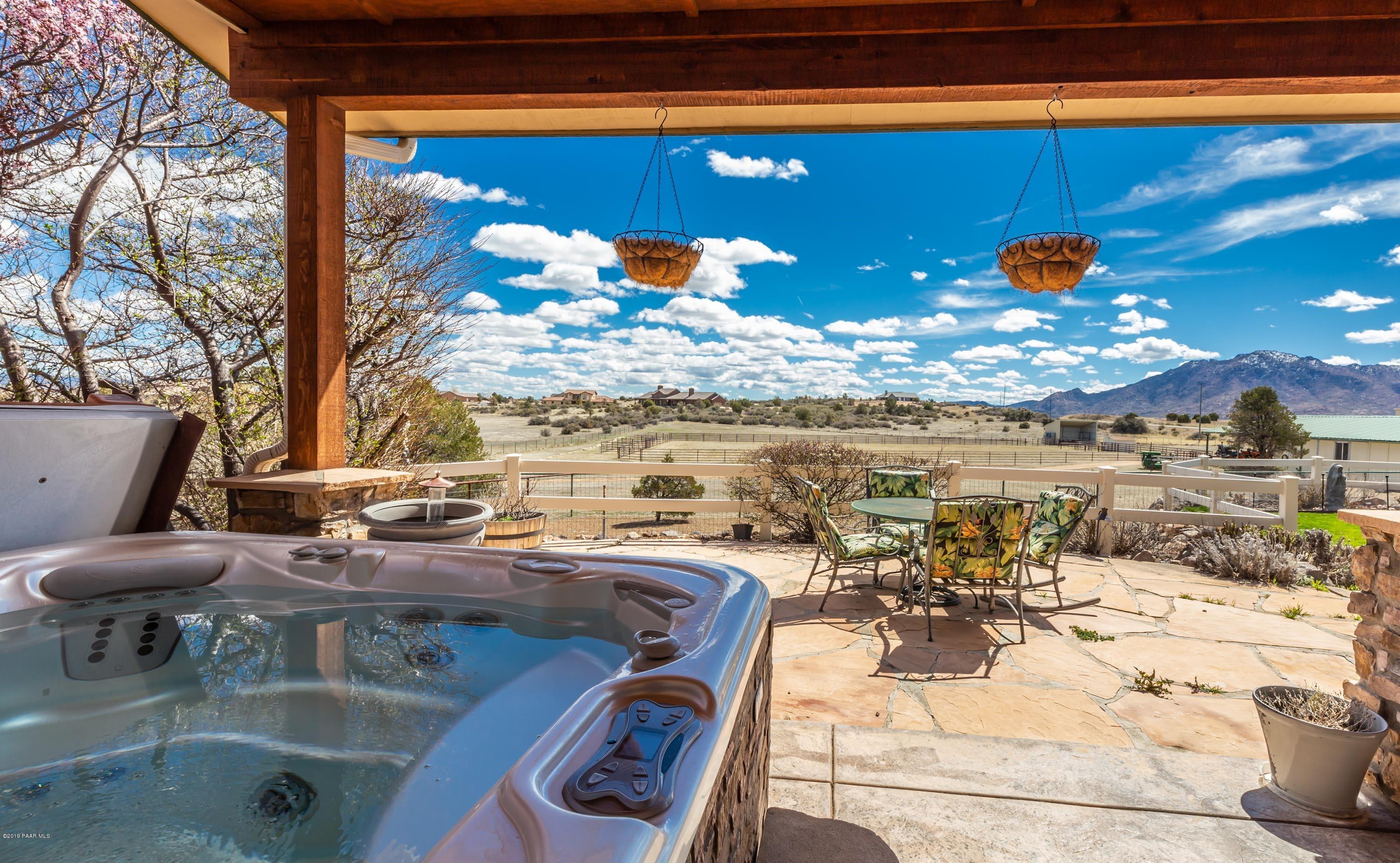 4355 Friendly Meadow Road Prescott, AZ 86305 - Photo 36 of 46 Back Patio with built in Spa