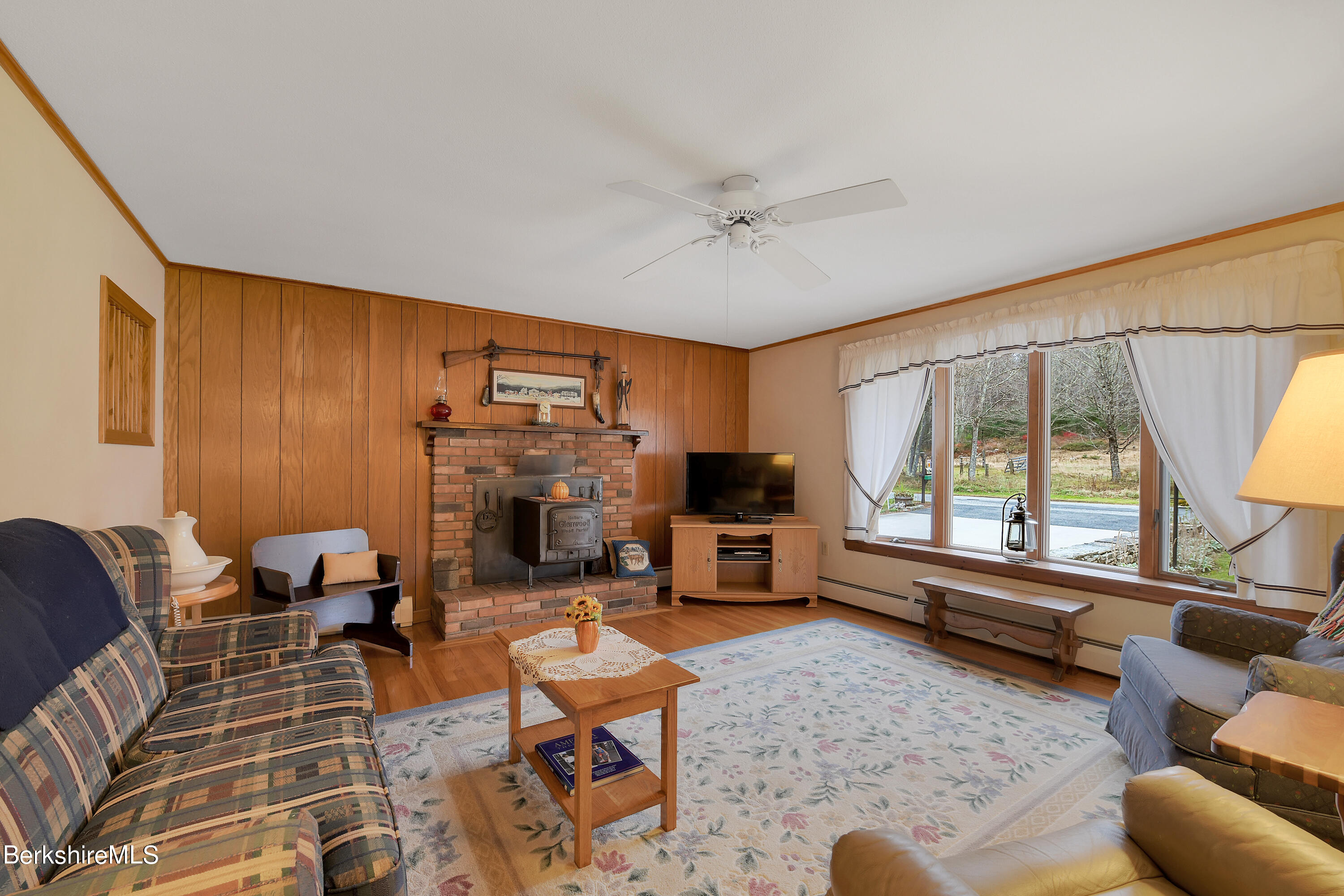 100 Town Hill Road Middlefield, MA 01011 - Photo 5 of 76 a living room with furniture and a large window