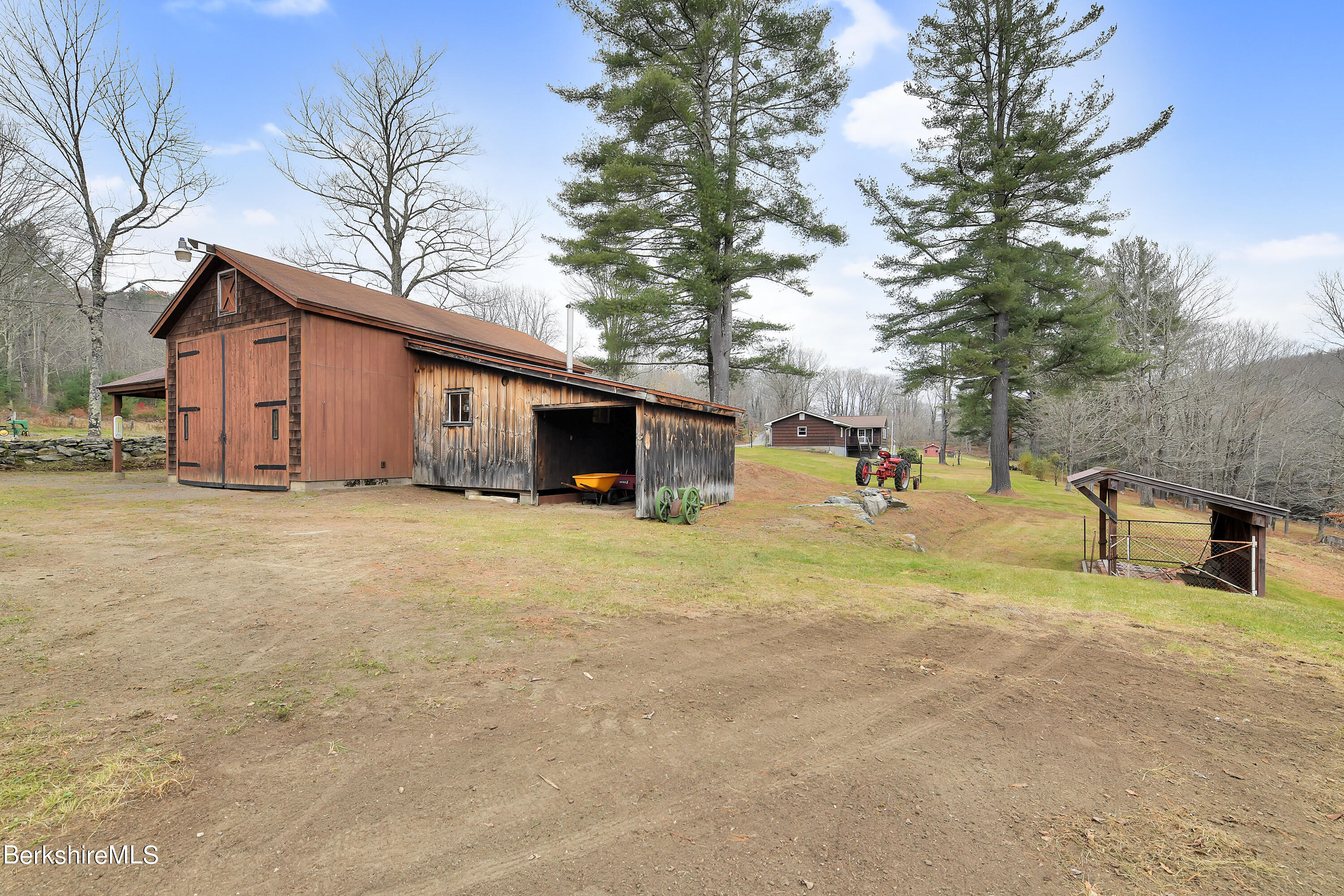 100 Town Hill Road Middlefield, MA 01011 - Photo 42 of 76 a view of a house with backyard and trees