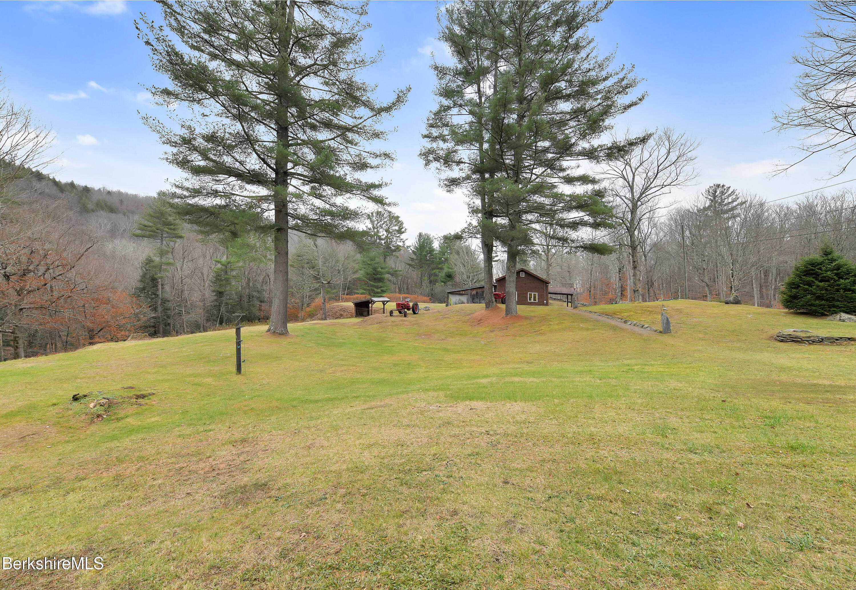 100 Town Hill Road Middlefield, MA 01011 - Photo 52 of 76 a view of yard with swimming pool and trees