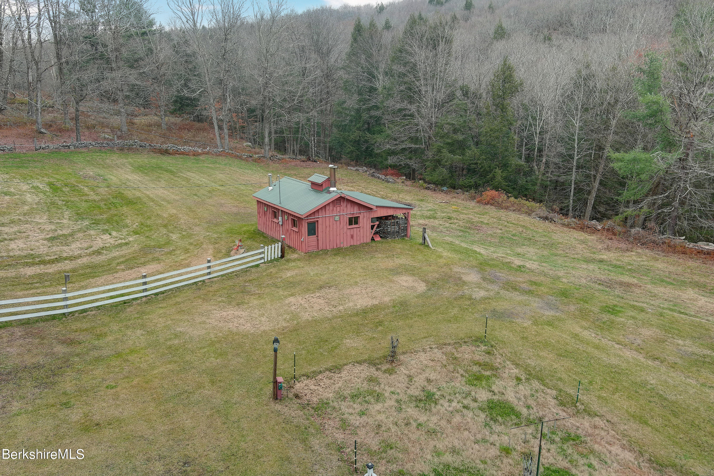 100 Town Hill Road Middlefield, MA 01011 - Photo 62 of 76 a view of a backyard with swimming pool