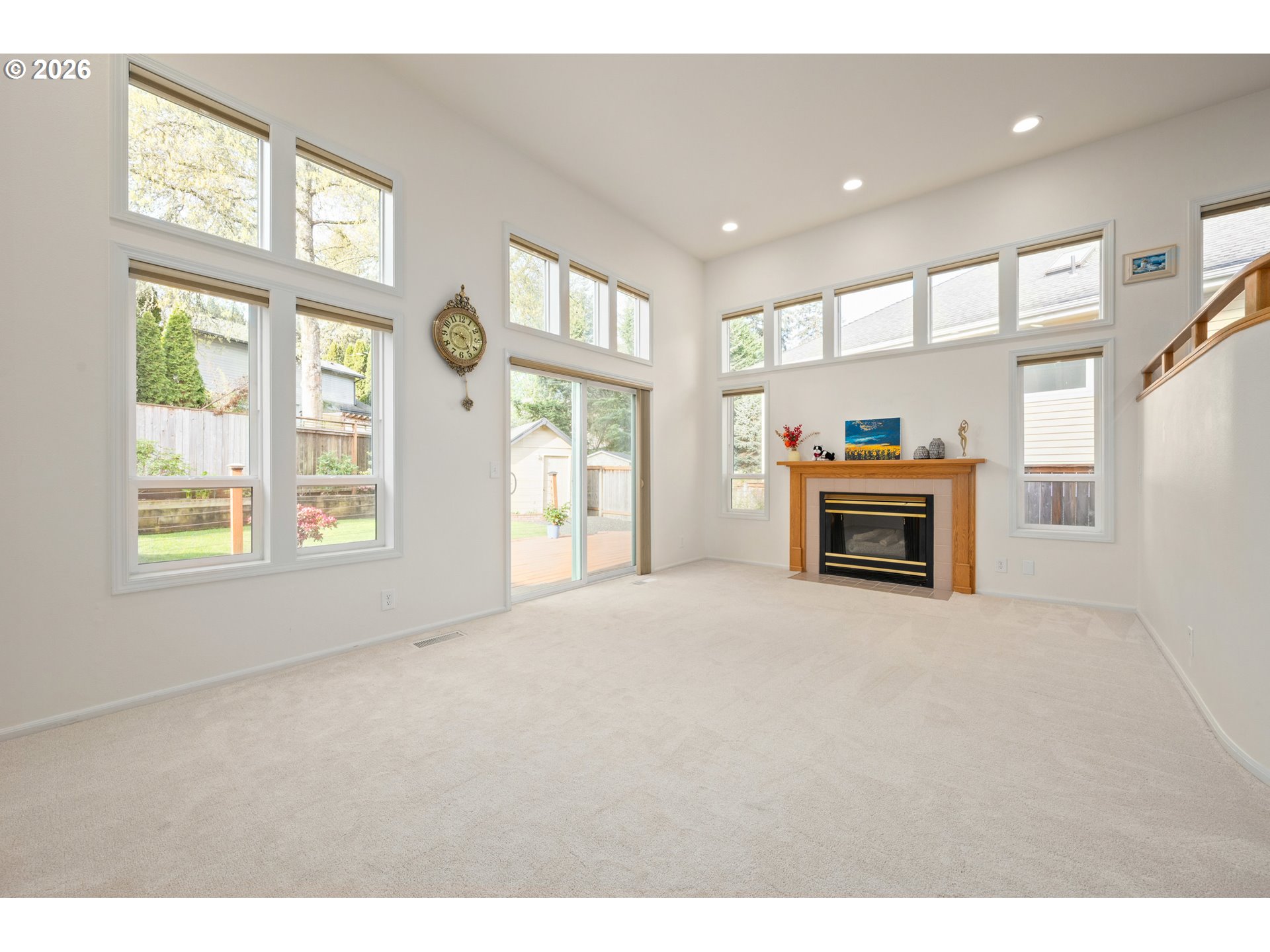 2436 Greiner Street Eugene, OR 97405 - Photo 17 of 45 a view of an empty room with a window and fireplace