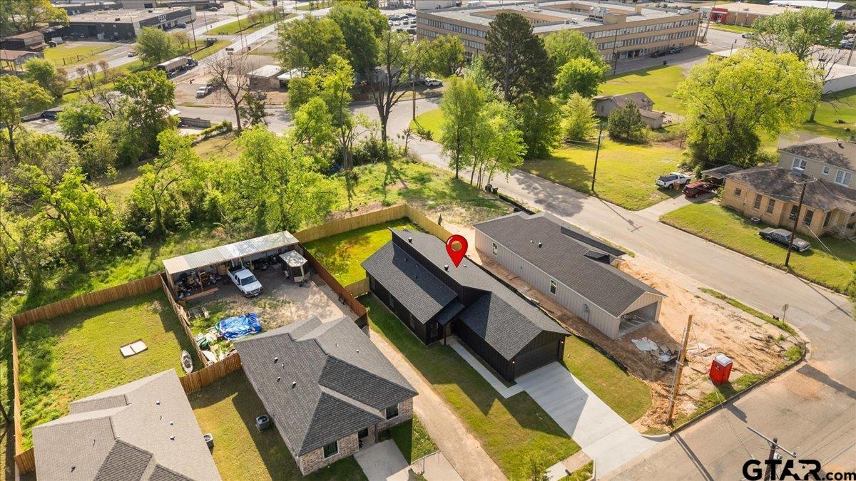 228 South Fenton Avenue Tyler, TX 75702 - Photo 41 of 46 an aerial view of a house with a swimming pool