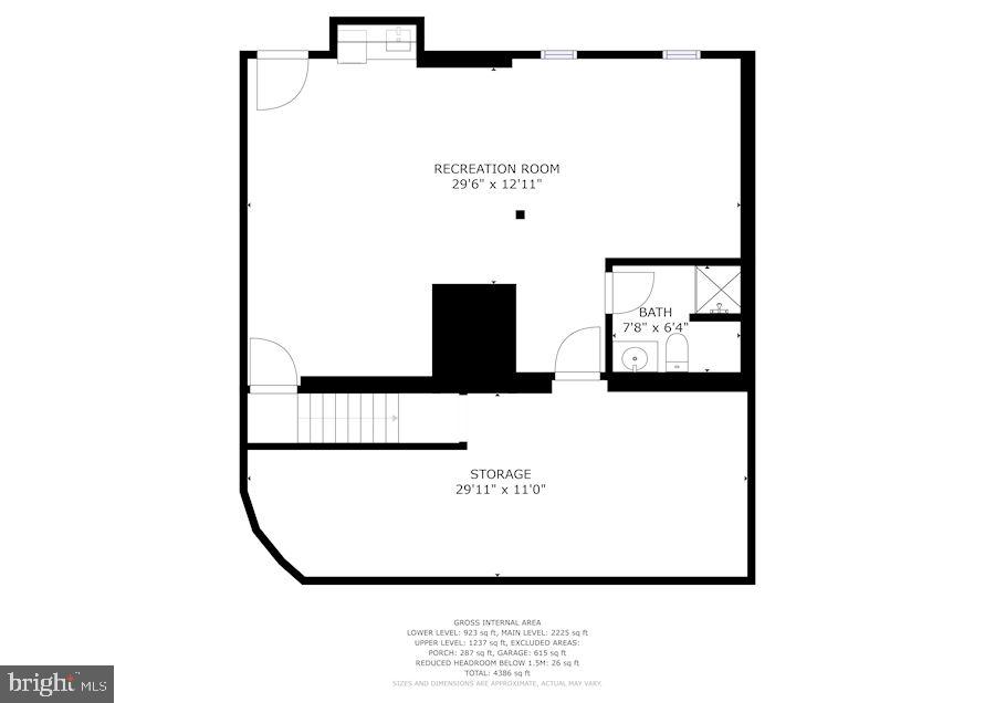 23212 Peach Tree Road Clarksburg, MD 20871 - Photo 52 of 52 Lower level floorplan