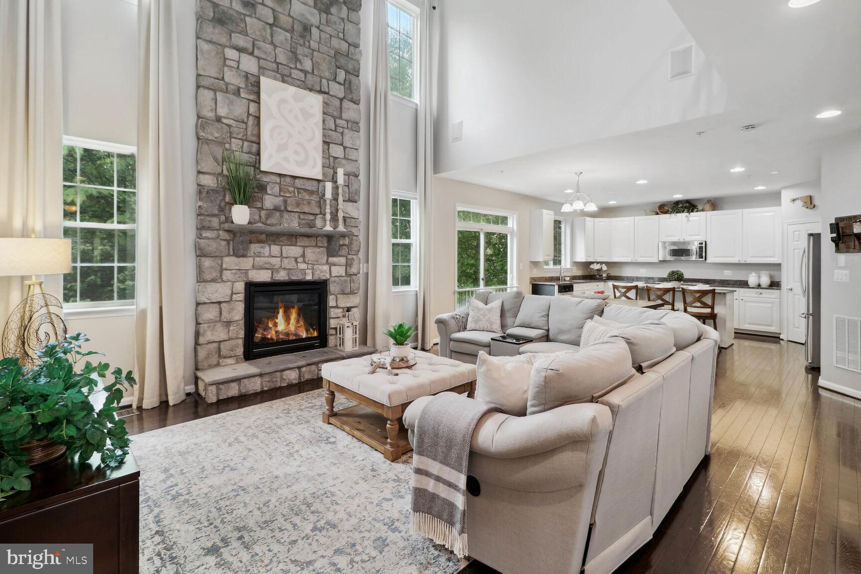 6316 Old Washington Road Elkridge, MD 21075 - Photo 13 of 47 2 story family room with full stone gas f/p