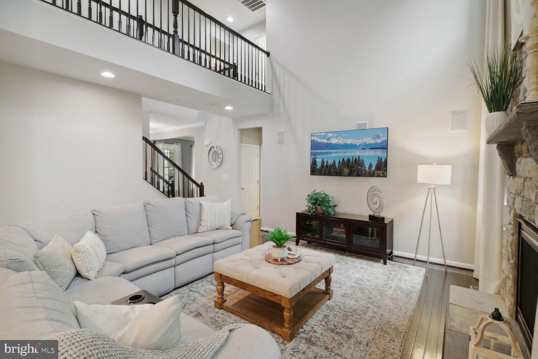 6316 Old Washington Road Elkridge, MD 21075 - Photo 15 of 47 2 story family room with full stone gas f/p