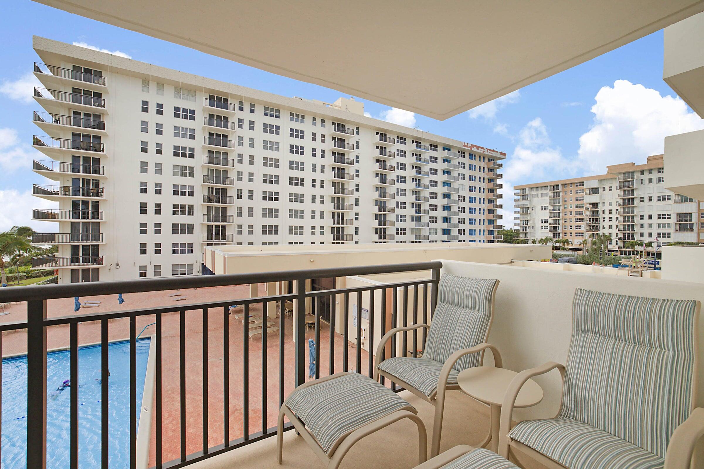 1149 Hillsboro Mile, Unit 310 Hillsboro Beach, FL 33062 - Photo 29 of 33 a view of a balcony with chairs
