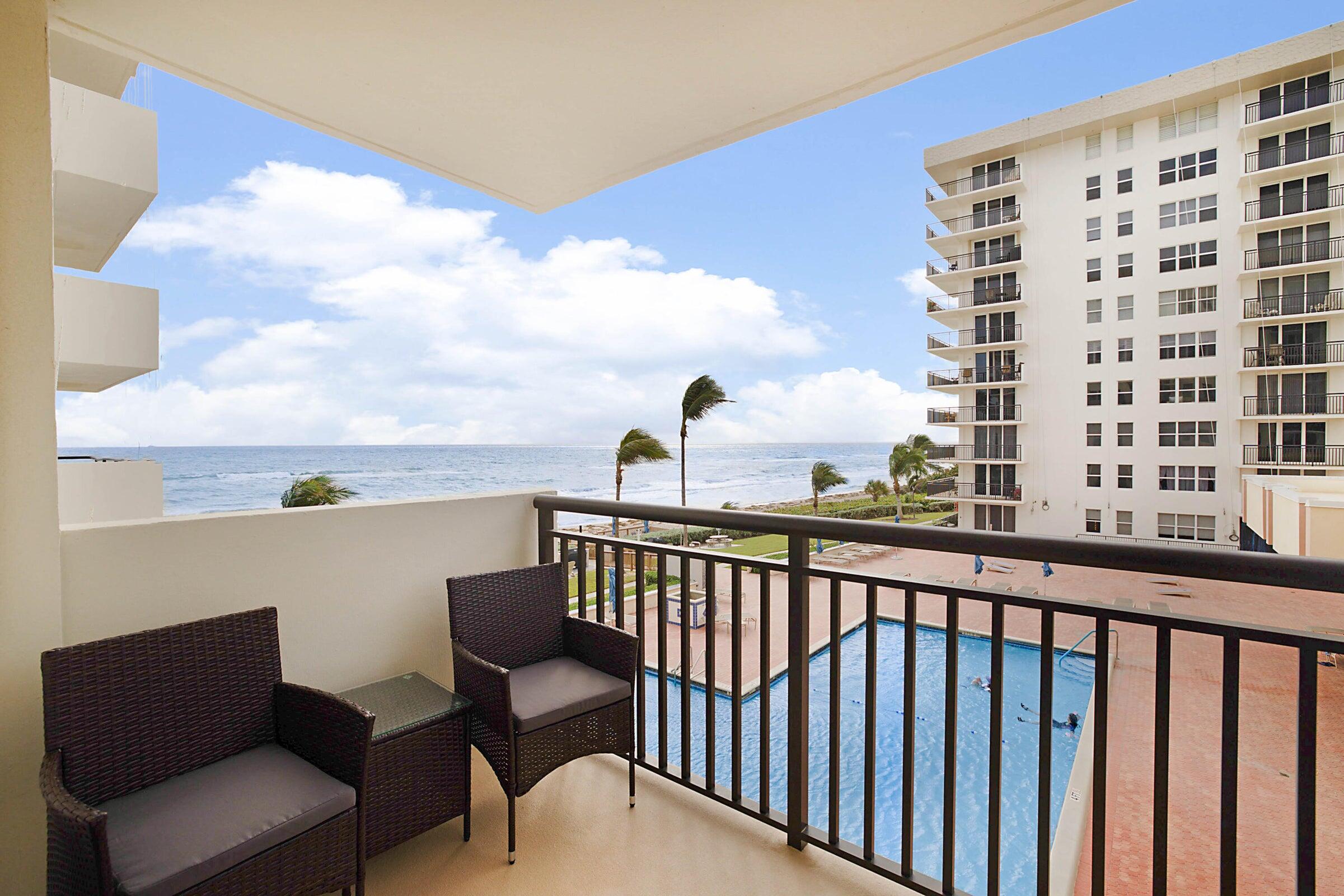 1149 Hillsboro Mile, Unit 310 Hillsboro Beach, FL 33062 - Photo 7 of 33 a view of a balcony with furniture