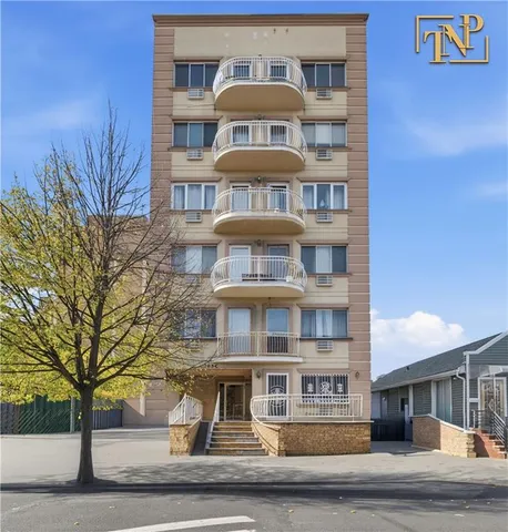 a front view of a building