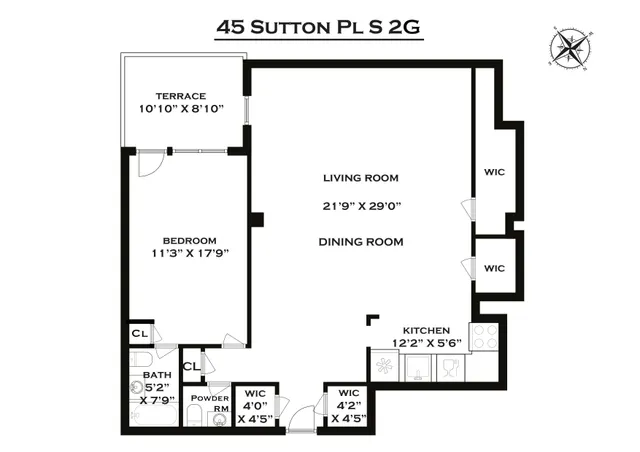 $855,000 | 45 Sutton Place South, Unit 2G | Sutton Place