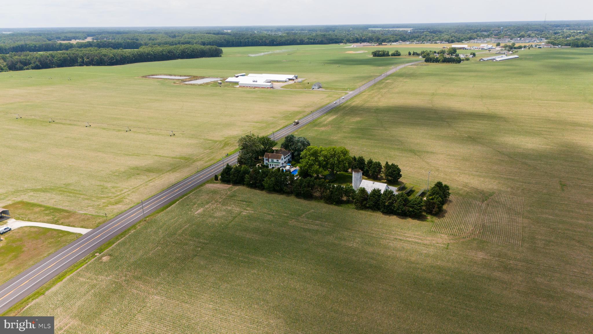 26285 Broadkill Road Milton, DE 19968 - Photo 96 of 98 Distant Aerial of Estate and Farmland