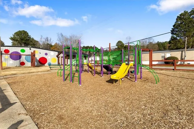 a view of outdoor space with seating