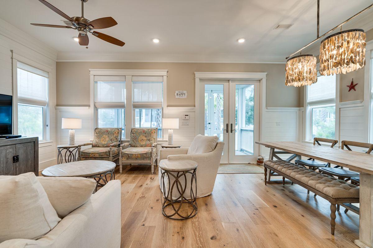 36 Clipper Street Inlet Beach, FL 32461 - Photo 10 of 44 a living room with furniture and a large window