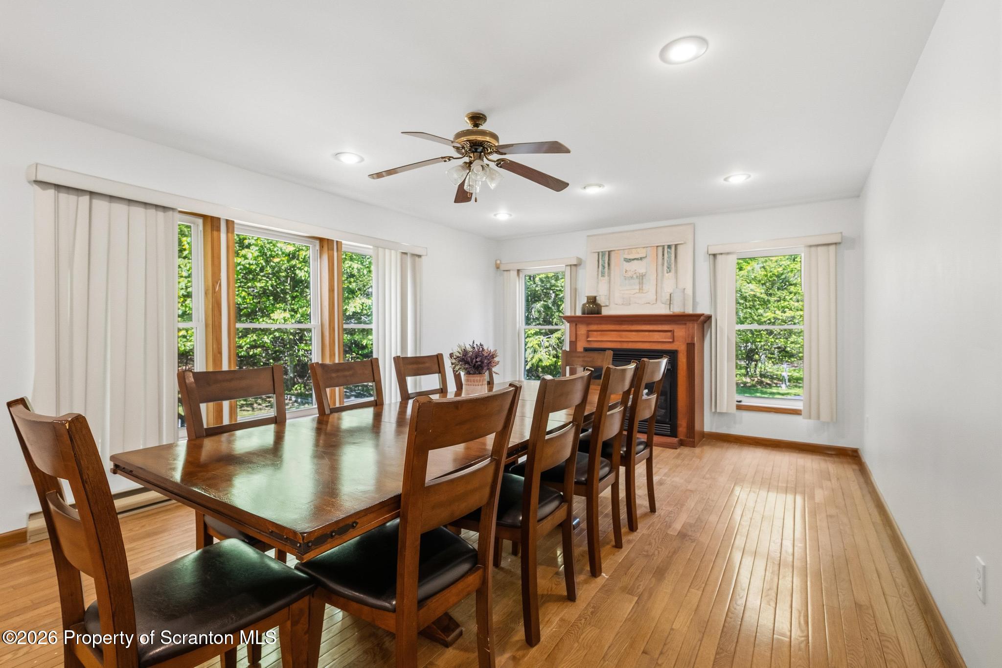 58 Bender Road Gouldsboro, PA 18424 - Photo 13 of 55 a view of a dining room with furniture window and outside view