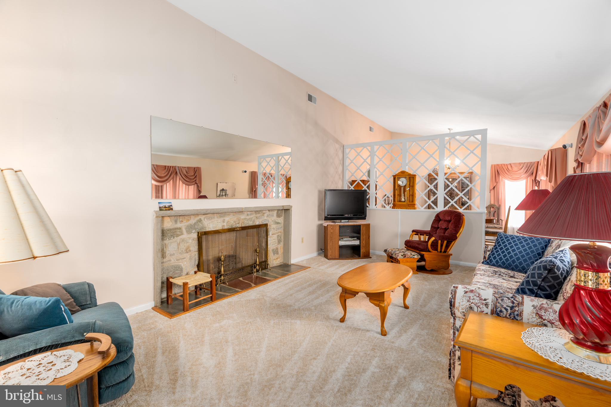 637 Telegraph Road Rising Sun, MD 21911 - Photo 3 of 16 Living room with cozy wood burning fireplace