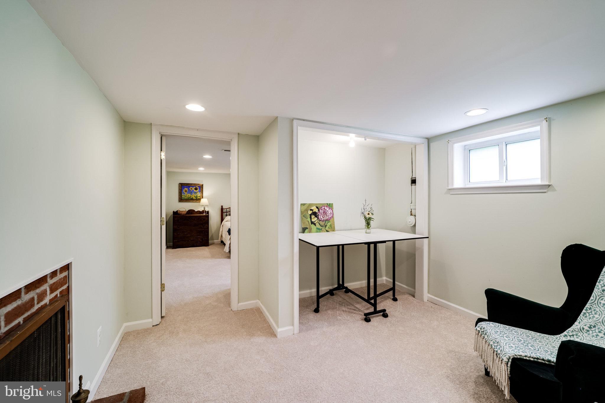 3712 Nalls Road Alexandria, VA 22309 - Photo 32 of 48 Sitting Room or Craft Room with Fireplace -