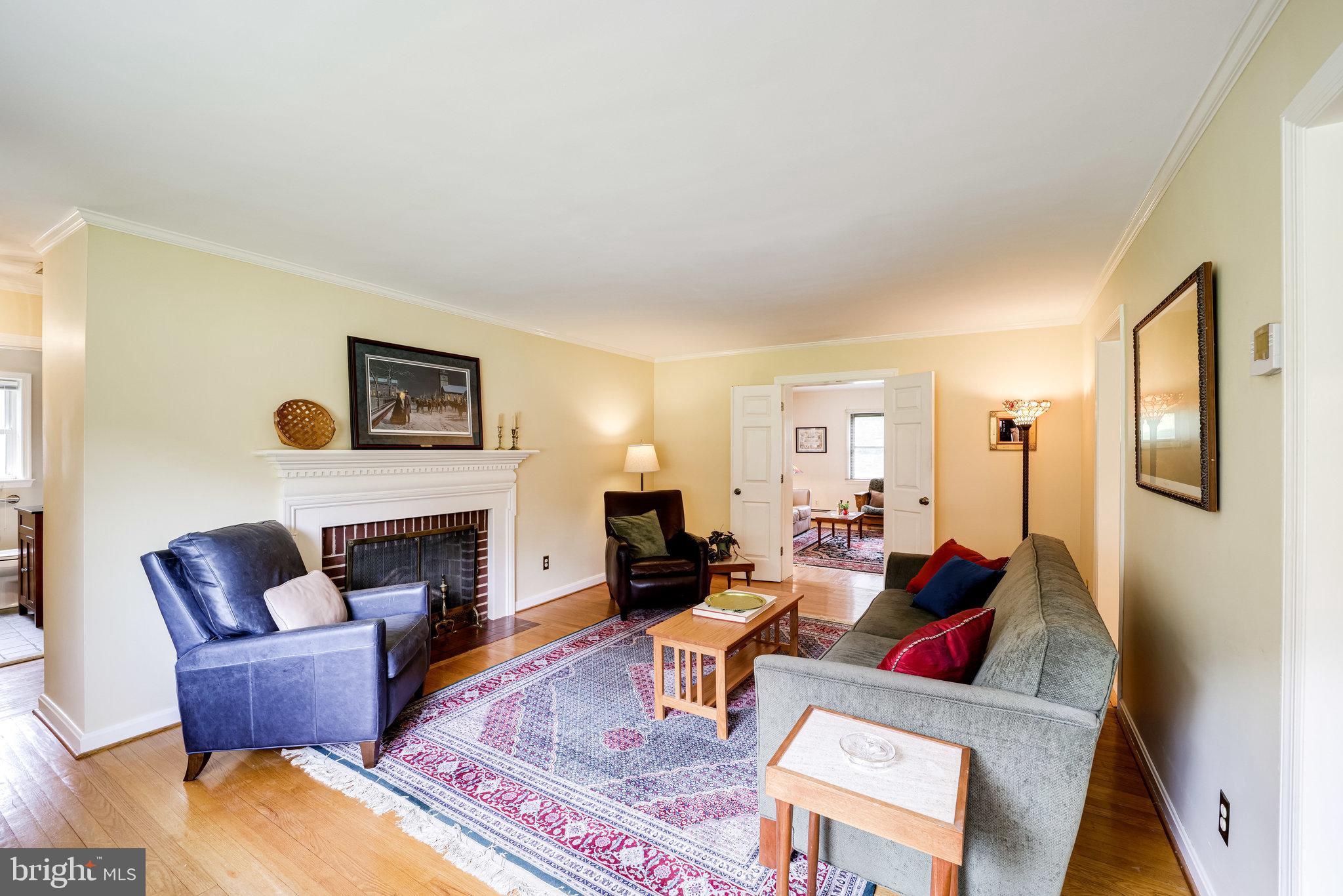 3712 Nalls Road Alexandria, VA 22309 - Photo 10 of 48 Living Room with Wood-Burning Fireplace