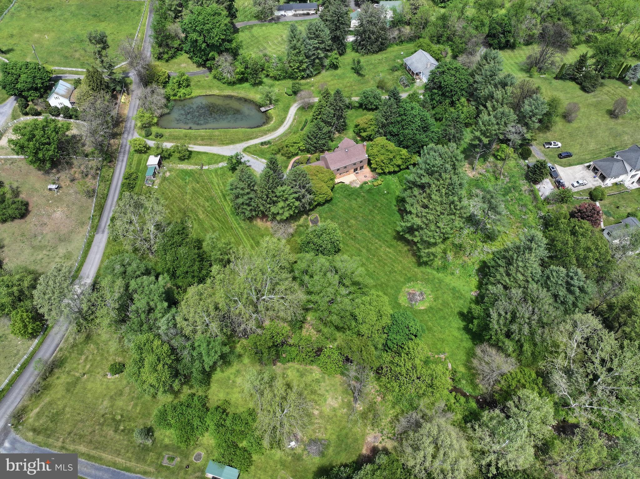 3195 Fiery Run Road Markham, VA 22643 - Photo 116 of 126 a view of a green yard with plants and large trees