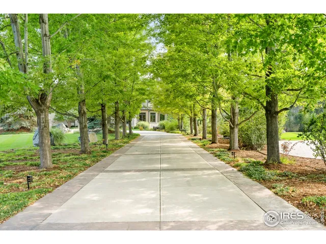 a view of backyard with green space