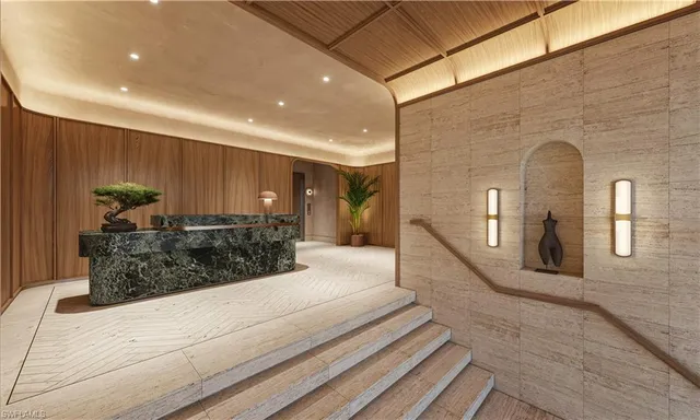 a view of hotel reception