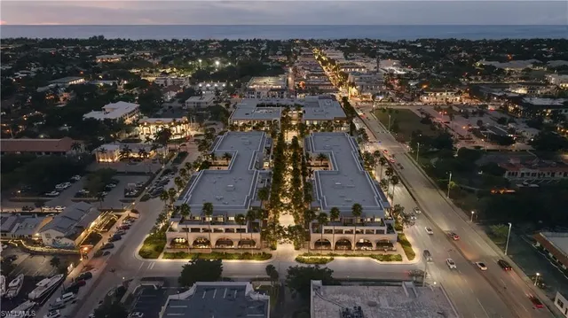 an aerial view of a city
