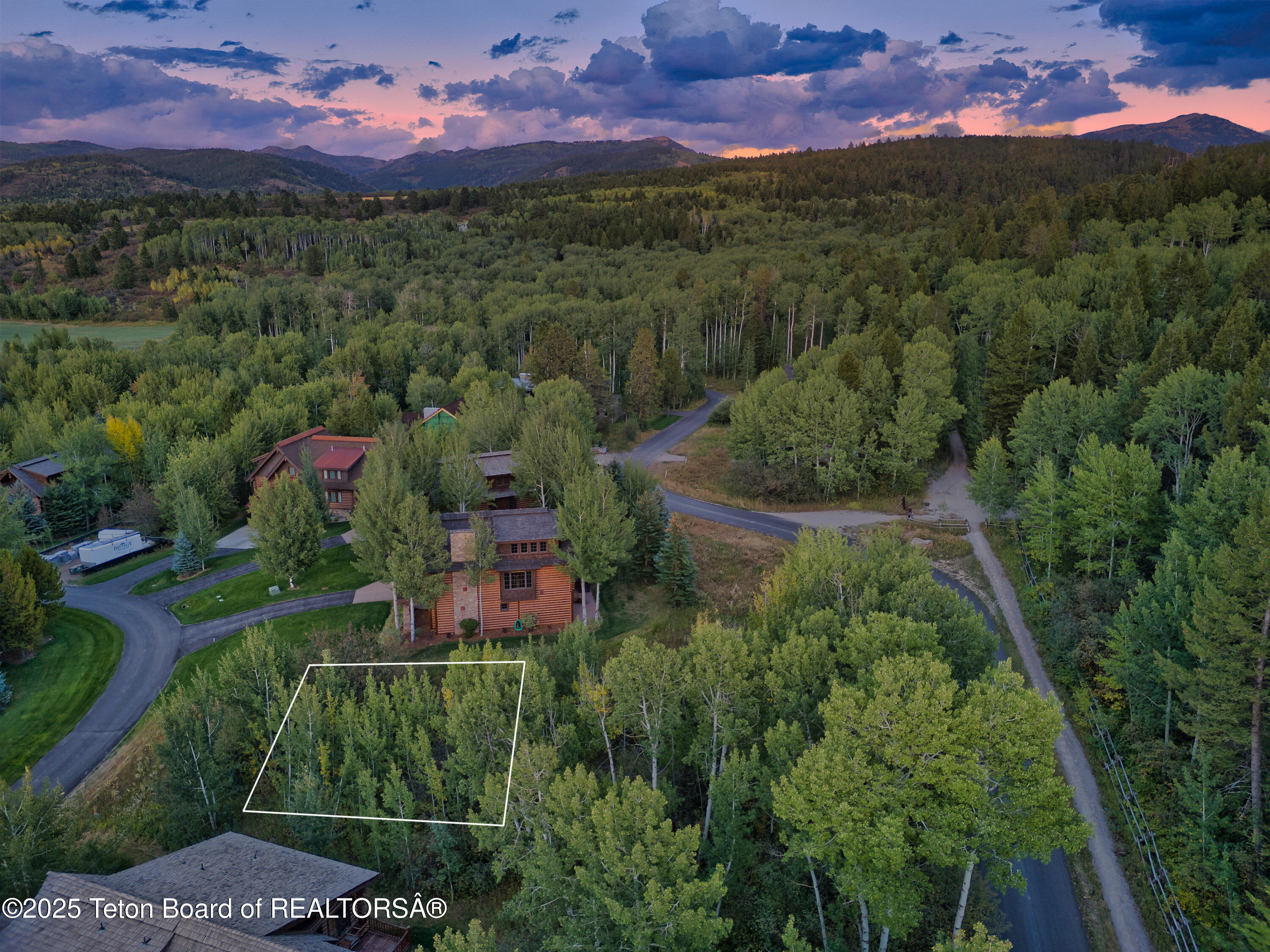 31 Bannock Circle Victor, ID 83455 - Photo 12 of 23 Site Marked - Aerial View to East