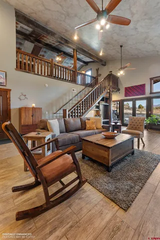 a open kitchen with a table and chairs