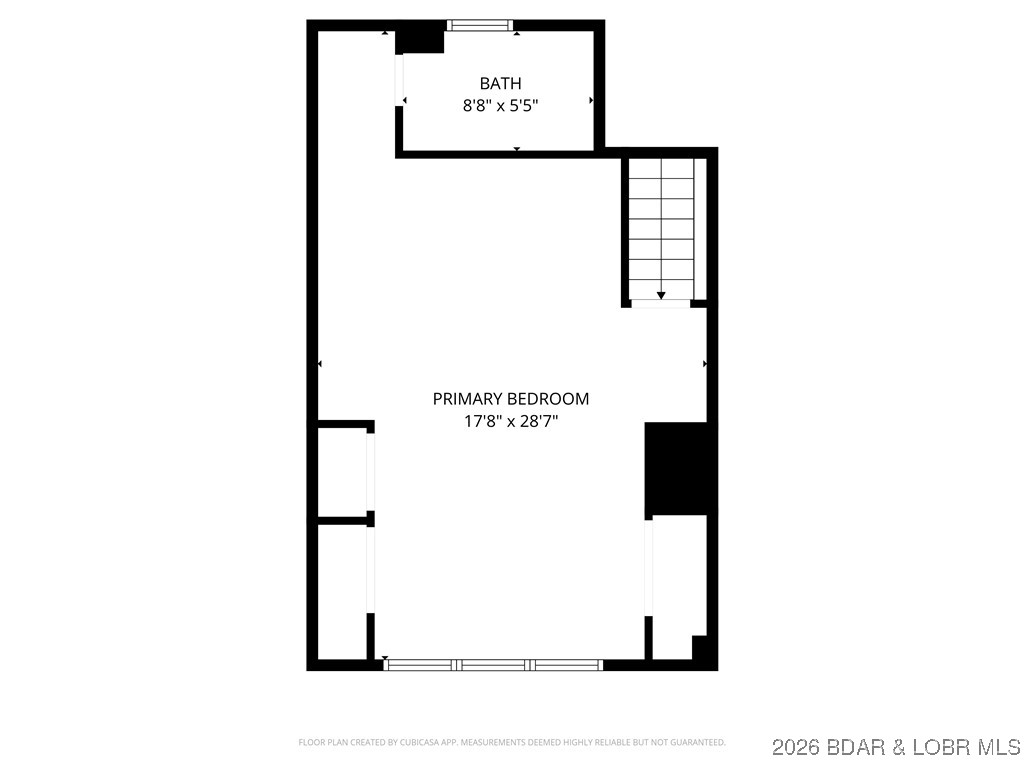 160 Bridgeview Road Camdenton, MO 65020 - Photo 48 of 49 Upper level primary suite floor plan