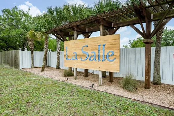 a sign on the side of a building