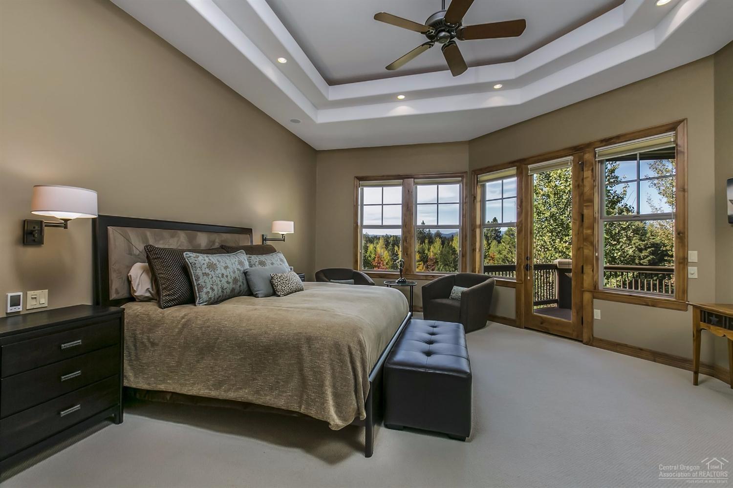35 Southwest Quail Butte Place Bend, OR 97703 - Photo 10 of 14 Large master bedroom, with private deck