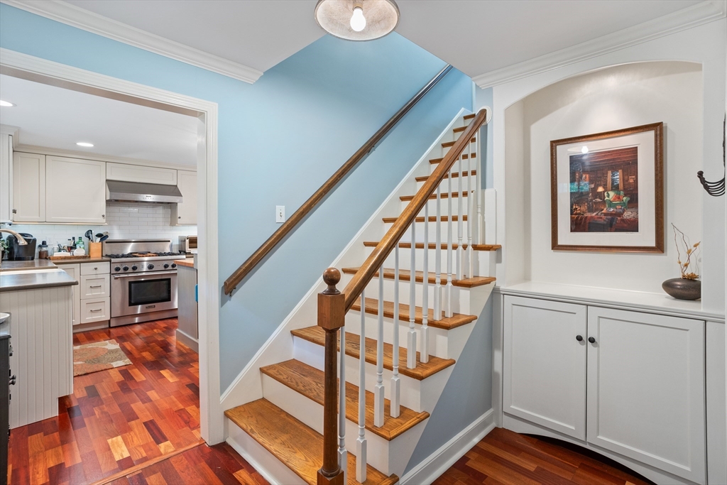 40 Richardson Road Boxborough, MA 01719 - Photo 25 of 39 a view of staircase with white walls and wooden floor