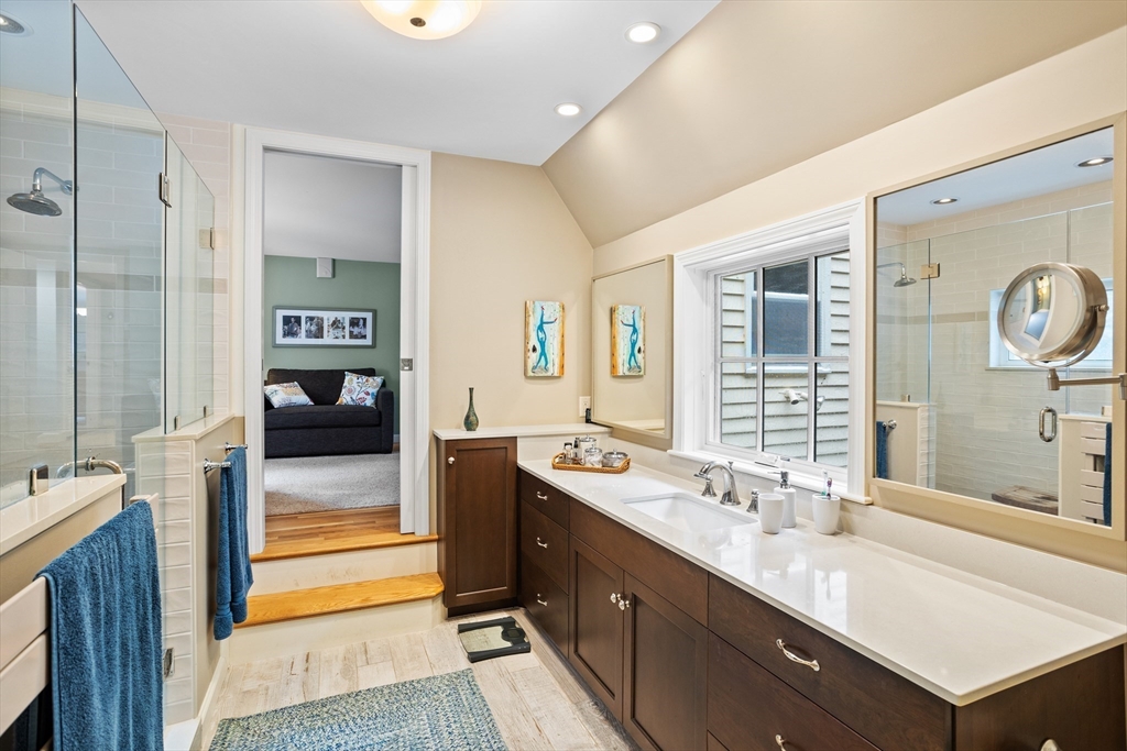40 Richardson Road Boxborough, MA 01719 - Photo 29 of 39 a spacious bathroom with a sink double vanity and a mirror