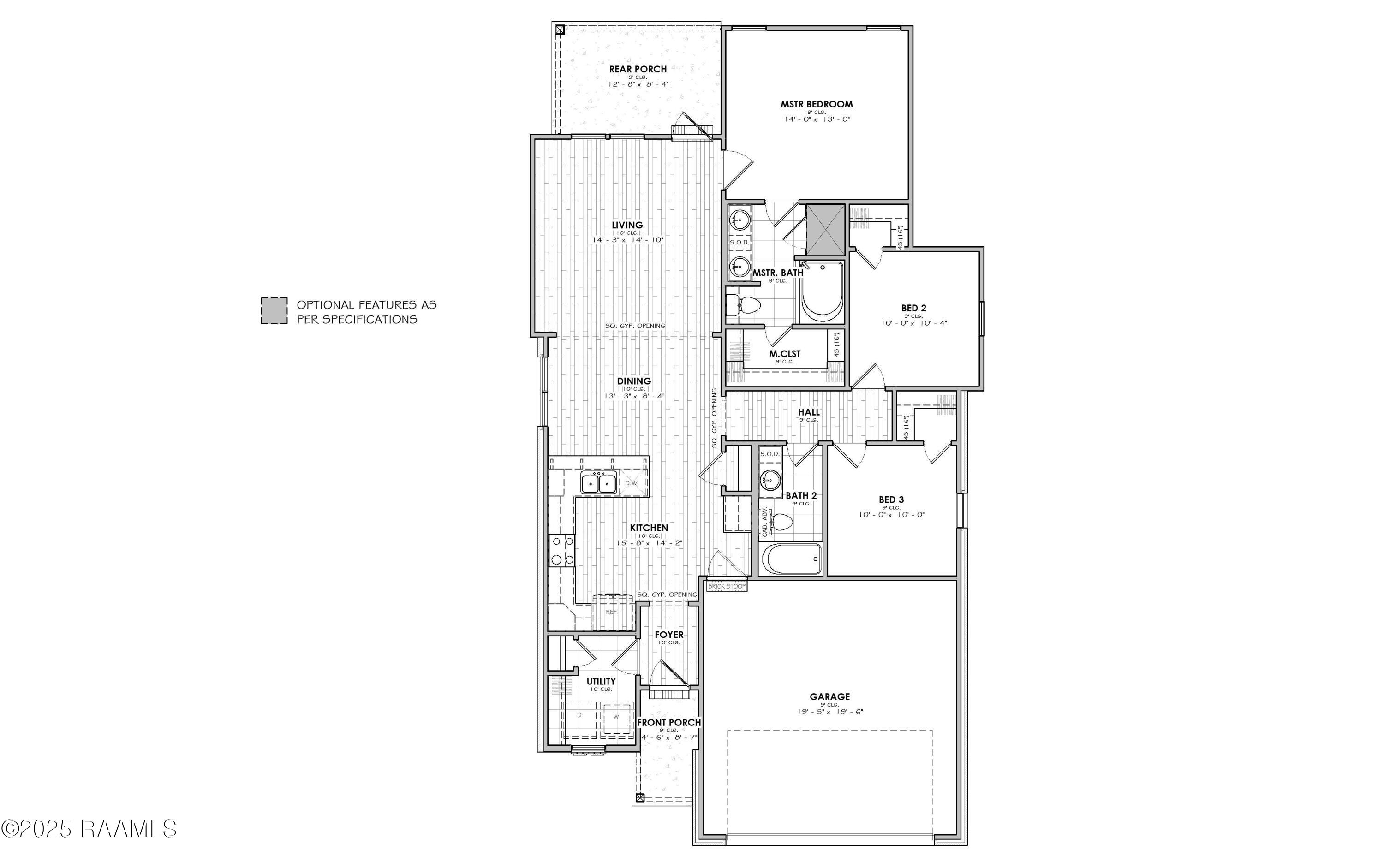 101 Harvest View Maurice, LA 70555 - Photo 24 of 26 Jacques Cottage I - Base Plan_20250911