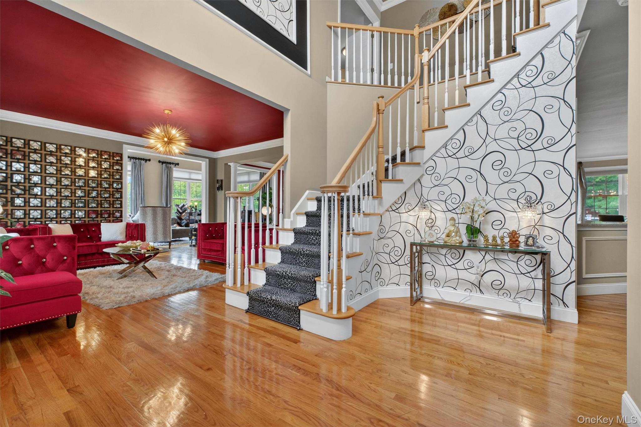 219 Country Club Road Hopewell Junction, NY 12533 - Photo 23 of 49 a living room with fireplace furniture and stairs