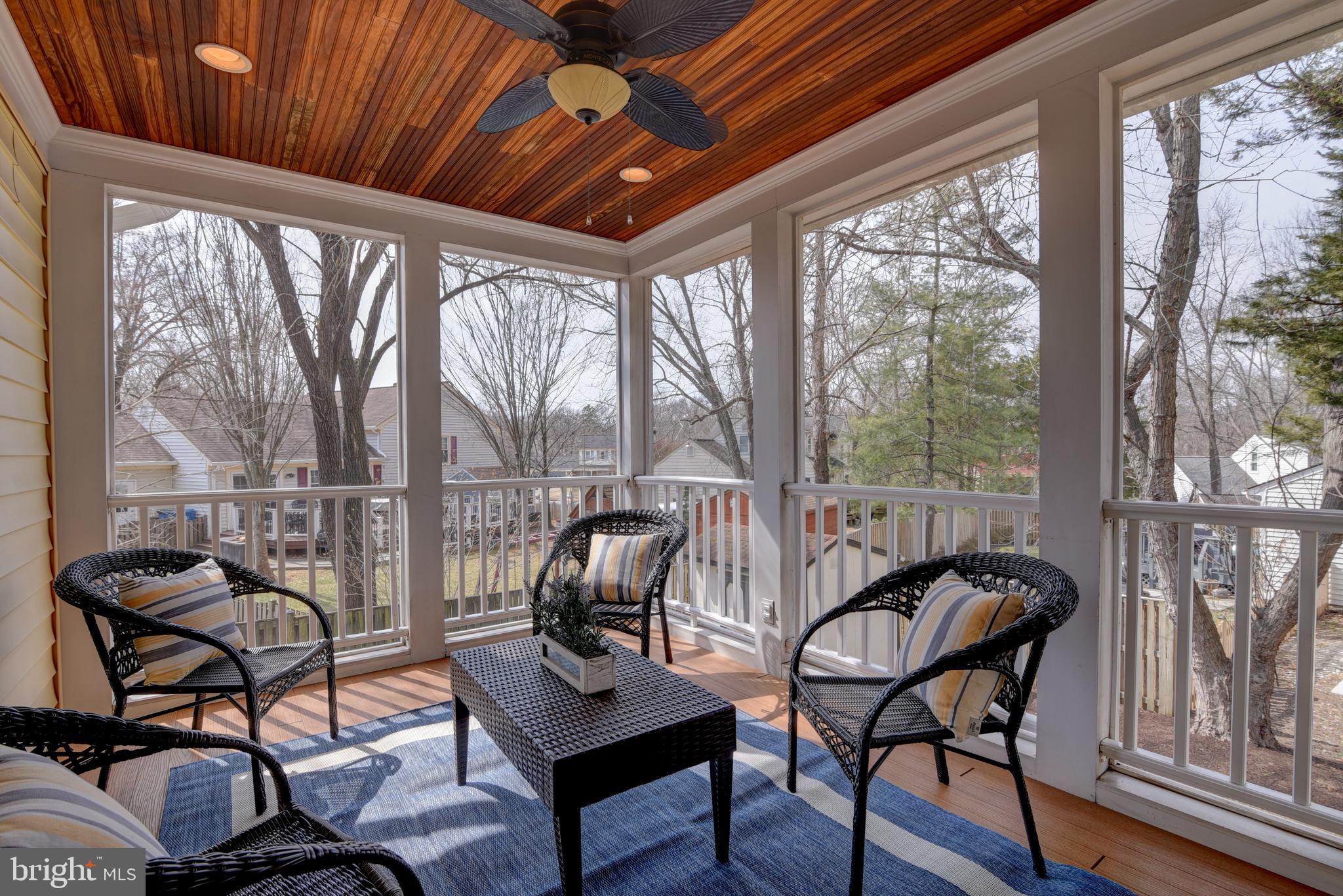 1522 Coat Ridge Road Herndon, VA 20170 - Photo 11 of 41 Peaceful Screened Porch Adjacent to Family Room.