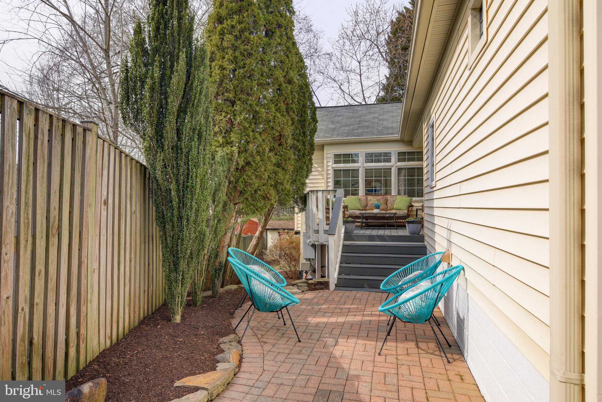 1522 Coat Ridge Road Herndon, VA 20170 - Photo 16 of 41 Deck Steps to Cute and Private Brick Patio.