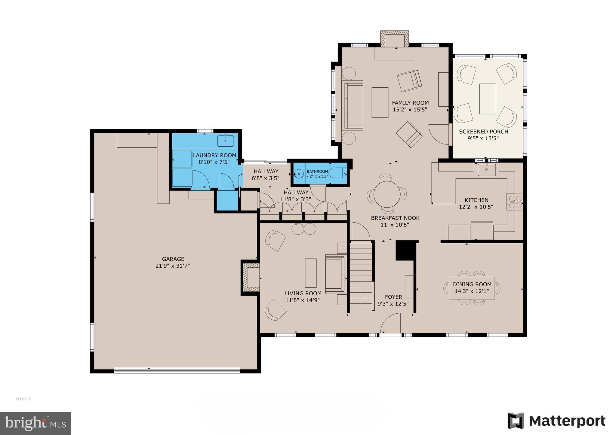 1522 Coat Ridge Road Herndon, VA 20170 - Photo 39 of 41 Main Level Floor Plan.