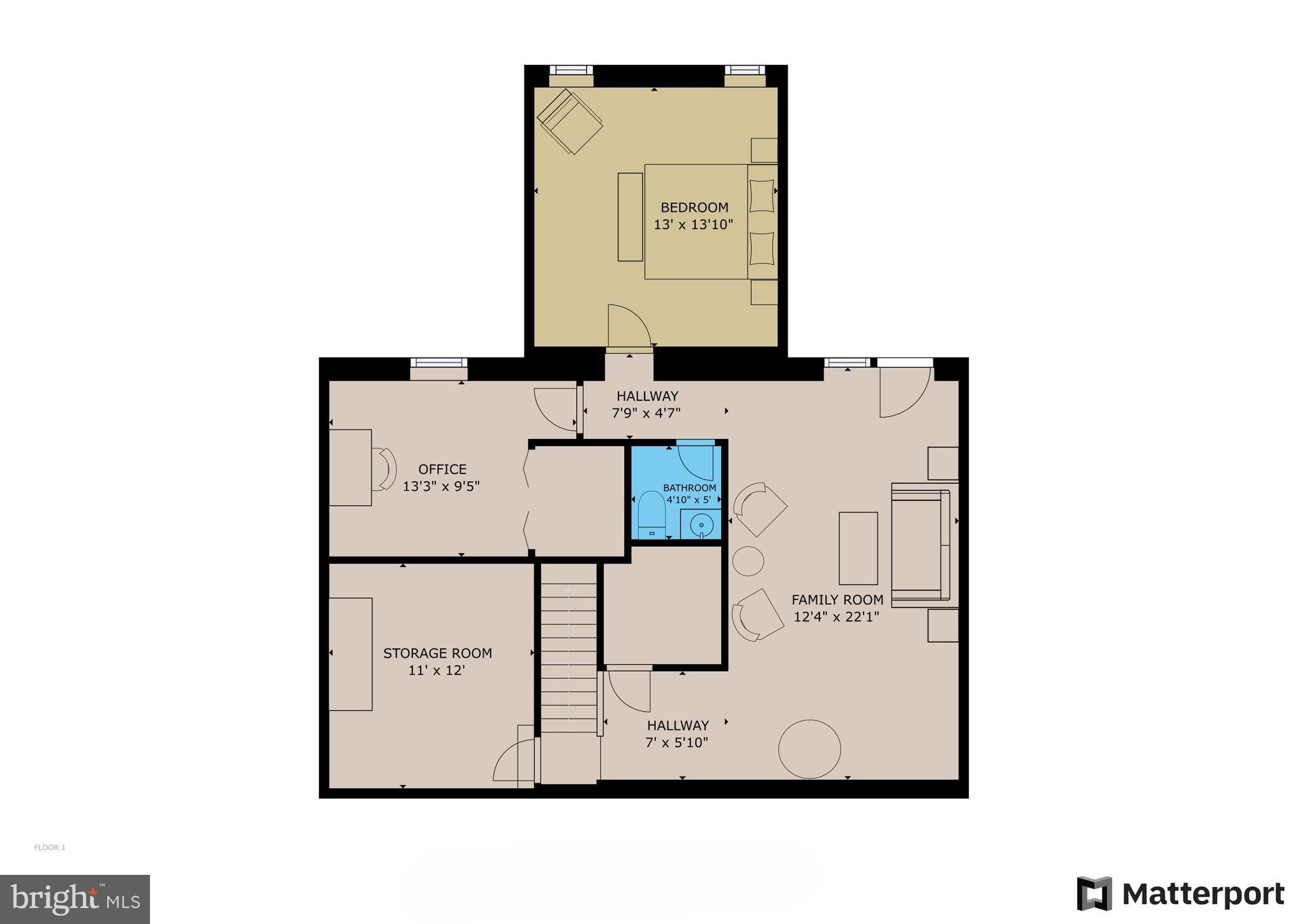 1522 Coat Ridge Road Herndon, VA 20170 - Photo 41 of 41 Lower Level Floor Plan.