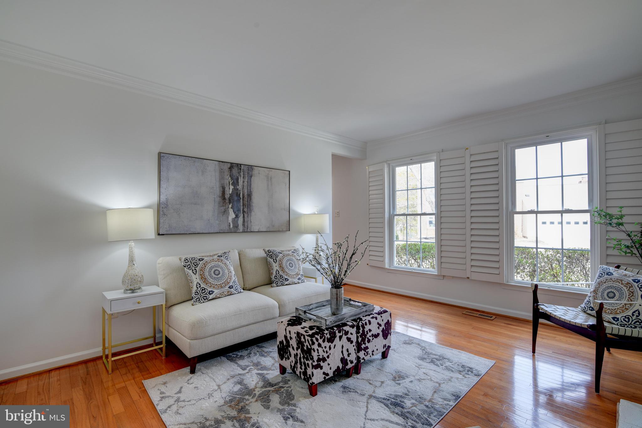 1522 Coat Ridge Road Herndon, VA 20170 - Photo 5 of 41 Living Room with Custom Plantation Shutters.