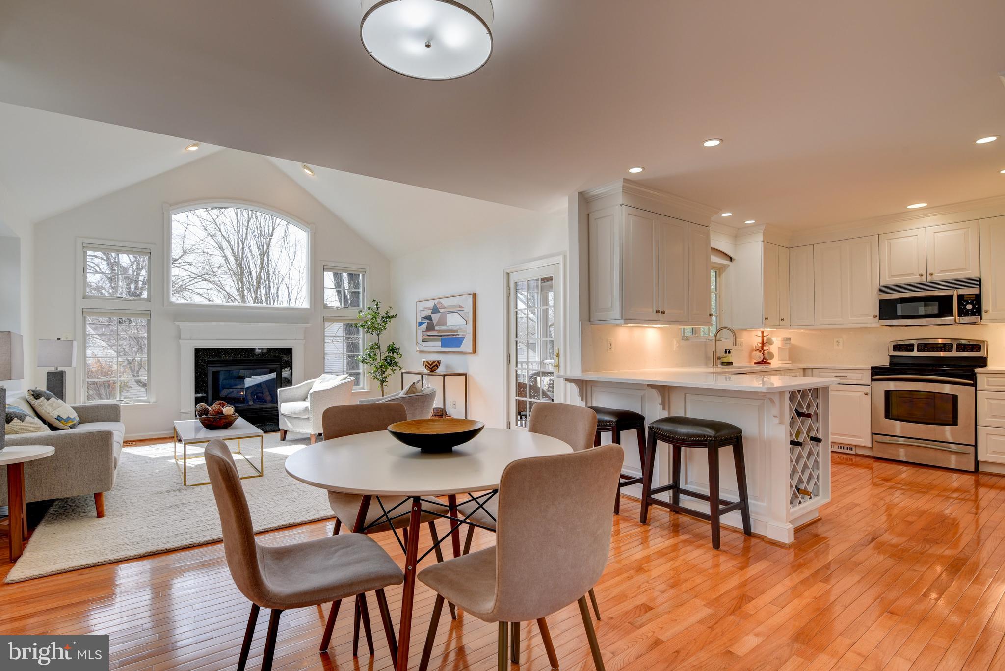 1522 Coat Ridge Road Herndon, VA 20170 - Photo 10 of 41 Breakfast Room Views to Kitchen and Family Room.