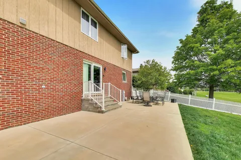 a view of outdoor space with a lake view