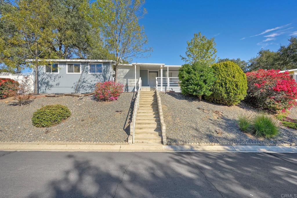 a view of a house with a patio