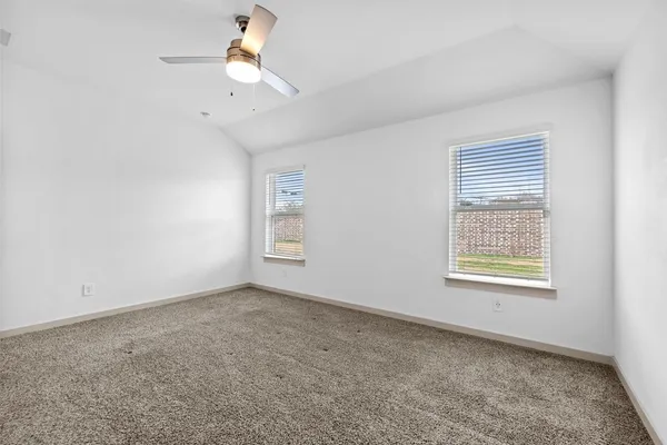 a view of room and front door