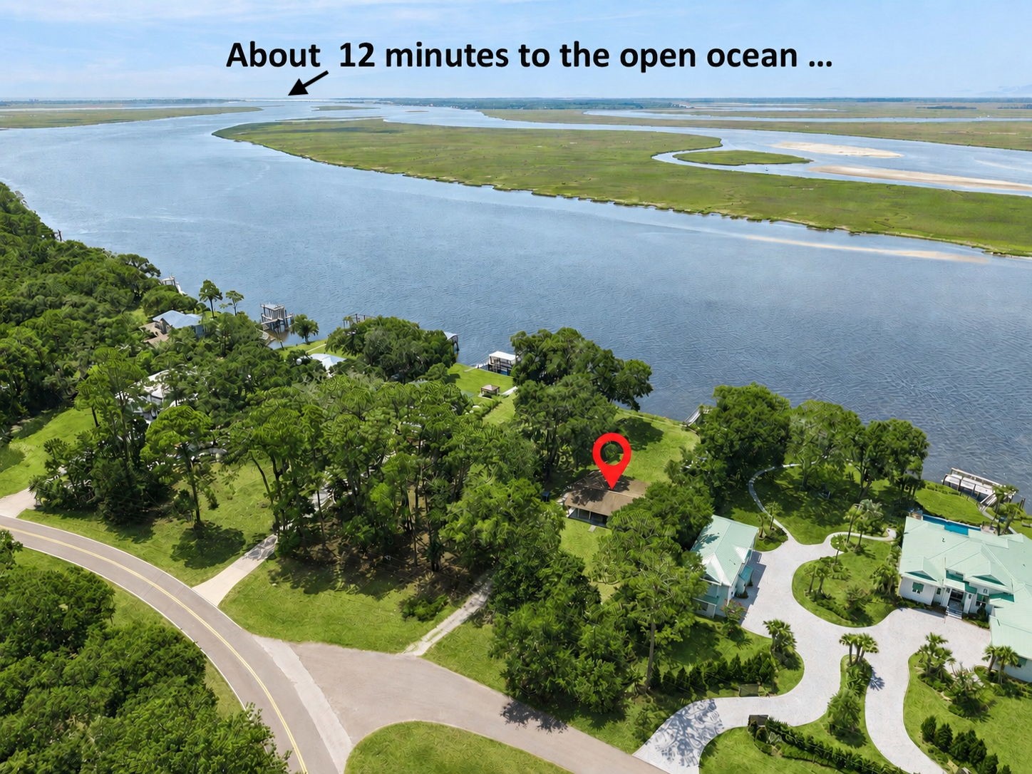 Lot 1 Russell Road Fernandina Beach, FL 32034 - Photo 4 of 43 Open-ocean access is approximately 12 minutes away by boat...