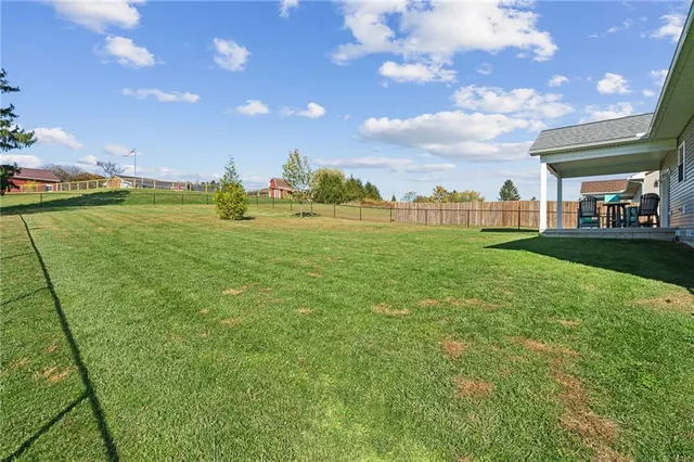 a view of a green field