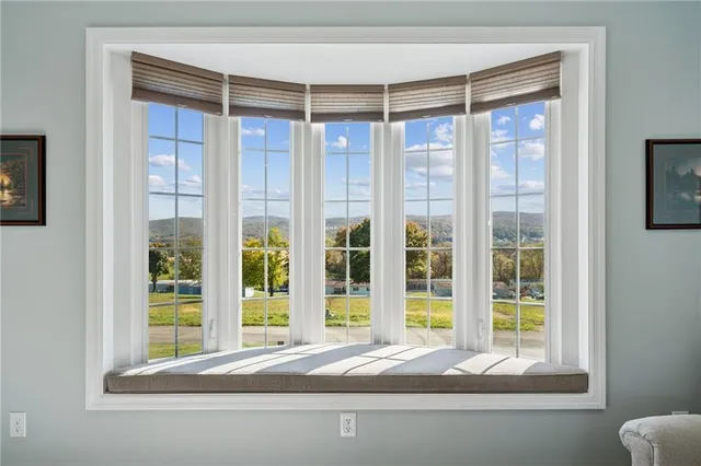a view of window and a living room