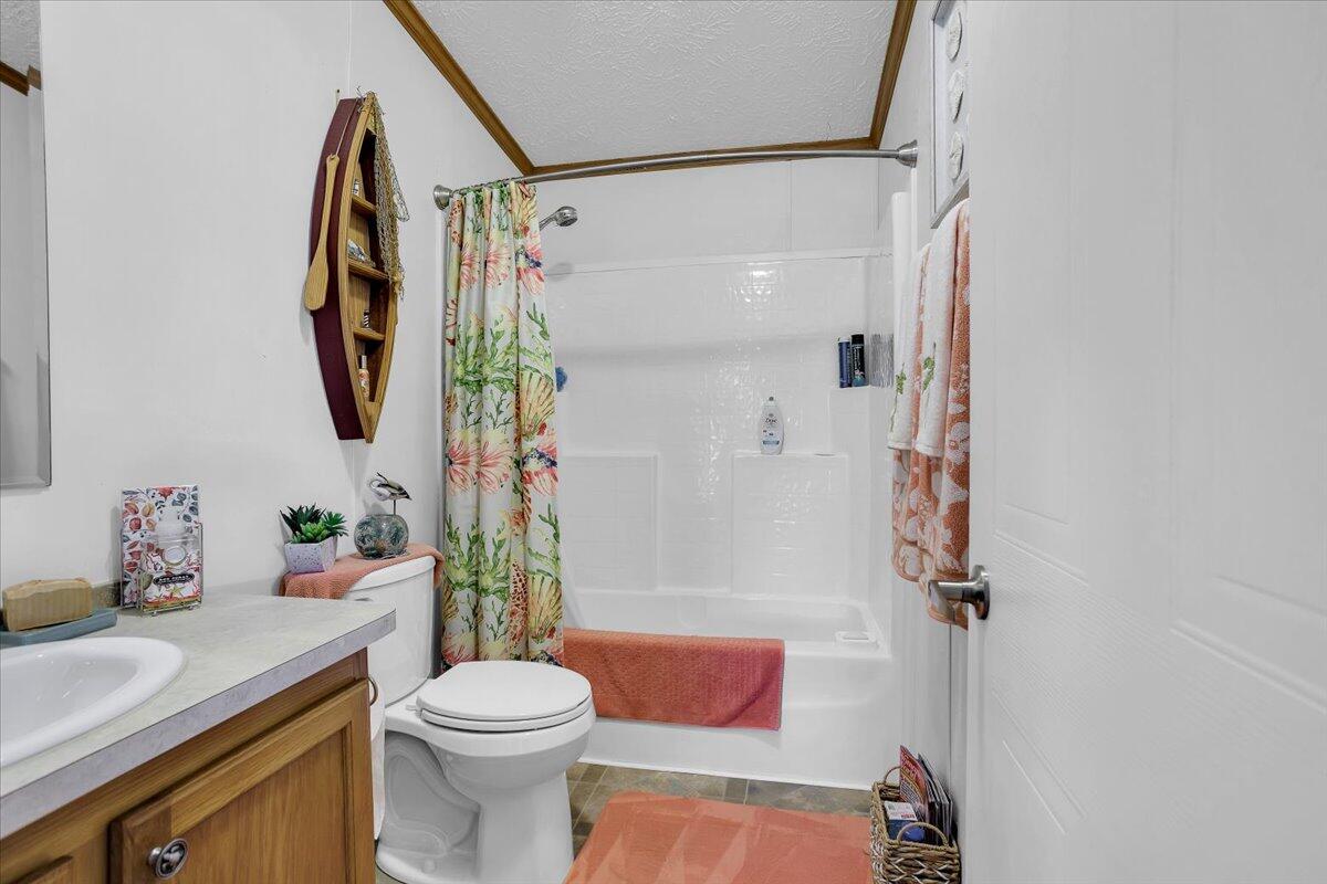 485 Big Cove Drive Penhook, VA 24137 - Photo 29 of 60 a bathroom with a sink toilet and shower